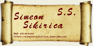 Simeon Sikirica vizit kartica